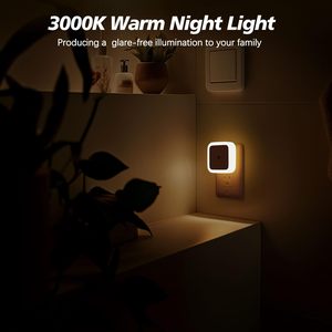 Veilleuse LED <span class=keywords><strong>à</strong></span> faible consommation, <span class=keywords><strong>à</strong></span> brancher, avec capteur crépusculaire, pour chambre, salle de bain, couloir (lot de 4) - Product Image 3