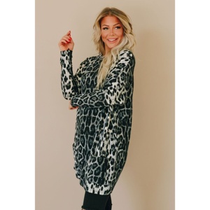 TD sei audace tunica di leopardo elegante stile gotico cinese cerniere drappeggiate diamanti decorazione per ufficio Lady Summer Beach Club
