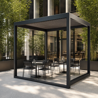 Gazebo manuel en aluminium toutes saisons, durable, pour balcon et salle étoilée, fourni par le fabricant