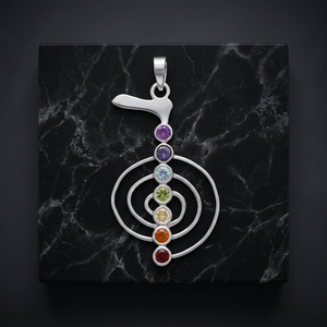 Unique Designer Usine Prix De Gros 925 En Argent Sterling Fabriqué À La Main Plaine Chakra Pendentif Bijoux Pour Unisexe Cadeaux De Mode - Product Image 3