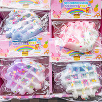En gros Mignon Fourrure Chat Patte Squishy TPR Coloré Fidget Squeeze Soulagement Du Stress Jouet pour Enfants Unisexe