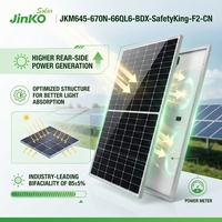 Module solaire bifacial de type N 645W à 670W, panneau monocristallin à 24,80% d'efficacité pour PV commercial