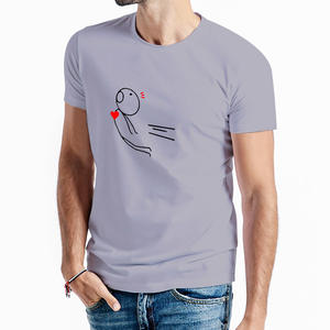 <span class=keywords><strong>Ropa</strong></span> a juego con estampado de patrón encantador <span class=keywords><strong>para</strong></span> el día de San Valentín Diseño de camisas de pareja de alta calidad con mangas cortas <span class=keywords><strong>para</strong></span> amantes - Product Image 5