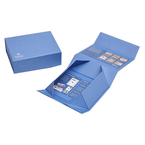 Boîte rigide personnalisée pour encens, matériaux recyclés, 2 mm, boîte cadeau de luxe, fermeture magnétique, emballage pliable, logo, vente en gros, noir - Product Image 2