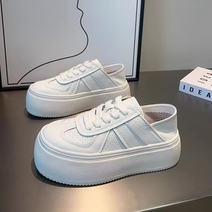 Korean-style trendy women's shoes - cute style, round toe, thick sole, comfortable and casual shoes, fashionable walking shoes - Product Image 5