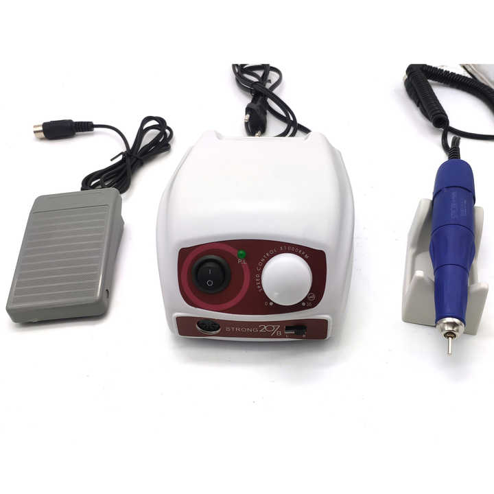 STRONG 207B 65 POWER SERIES ネイルマシン 2セット Strong 207B Nail Drill - 65W Control Box & 35000RPM Handpiece