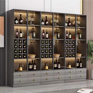 Plusieurs spécifications disponibles pour la personnalisation d'un <span class=keywords><strong>meuble</strong></span> à <span class=keywords><strong>vin</strong></span> en bois pour salon, salle à manger, maison, bar ou rangement. - Product Image 3