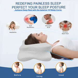 Kustom berbentuk kupu-kupu serviks ortopedi busa memori pintar tempat tidur leher tempat tidur busa memori bantal - Product Image 6