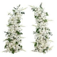 Composition florale romantique en soie blanche effet naturel pour arche de mariage, accessoires de photographie, décoration d'événements et de fêtes