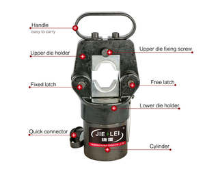CO-500 CO-630A CO-400 CO-1000 Cu16-500mm2 دليل كابل العروات انقسام وحدة الصحافة أداة الكهربائية الهيدروليكية العقص أداة - Product Image 2