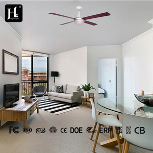 52 inch 132cm white double-sided blade <b>ceiling</b> <b>fan</b> <b>with</b> LED lighting ABS metal <b>remote</b> <b>control</b> suitable for outdoor - Product Image 6