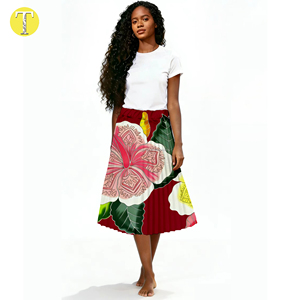 Nuevo Vestido Largo de Verano con Flores de Hibisco para Mujer, Estilo Isleño Hawaiano, Poliéster de Alta Calidad - Product Image 3