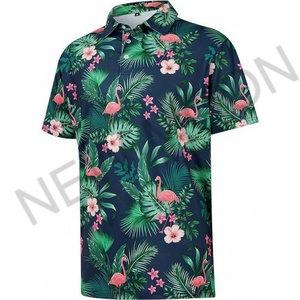 Polo de golf personnalisé à séchage rapide, sublimation, polyester extensible, t-shirt décontracté pour homme, plage - Product Image 5