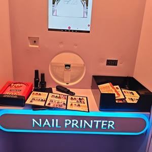 Distributeur automatique intelligent d'imprimante d'art d'ongle avec le lecteur de carte Machine d'impression d'ongles Cosmétiques <span class=keywords><strong>beauté</strong></span> 3D Distributeur automatique d'imprimante d'ongle - Product Image 2