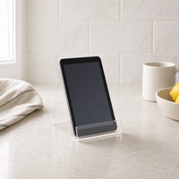 Support de téléphone universel en acrylique recyclable fait main, résistant à l'eau, pour bureau, compatible avec tous les modèles de smartphones, support stable