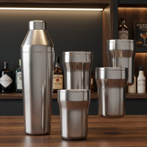 Ensemble de shaker à cocktails professionnel pour bar à domicile, mélangeur de boissons en acier inoxydable, idéal pour les fêtes, les événements et les barmen - Product Image 4