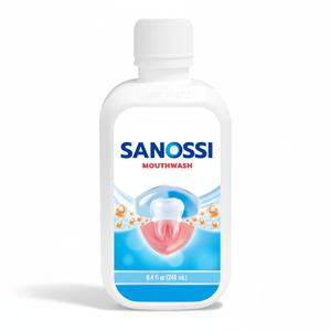 Sanossi 248ml Soin buccal pour dents sensibles Anti-caries Haleine fraîche Protection du microbiome buccal OEM - Product Image 1