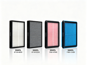 Filtro de Aire de Cabina Premium para Automóviles, Venta al por Mayor de Fábrica, OEM 87139-48050 87139-YZZ34 para Toyota Lexus, Repuestos - Product Image 1