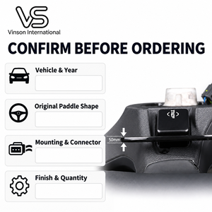 Paire de palettes de changement de vitesse magnétiques pour BMW Série 5 F10 F18 G30 G38 M5 2011-2024 - Product Image 6