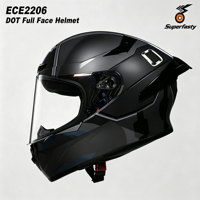 Casque de moto intégral de haute qualité ECE 22.06, homologué DOT, anti-buée, léger, pour la course et la conduite en ville