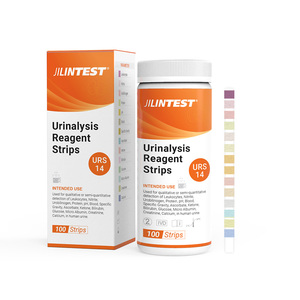 14 Parámetros Reactivo de análisis de orina Tiras de prueba de orina Kit de prueba de orina para cetosis, pH, proteína, función renal y hepática - Product Image 1