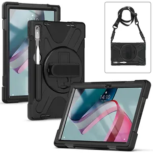 Hot Model Zware Tablet Case Voor Lenovo Tab P11 Pro Gen 2 11.2 Inch 2022 Anti-Val Silicon draaien Stand Hand Schouderriem