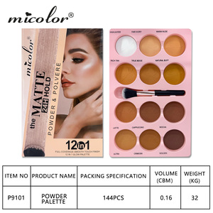 Brocha de Maquillaje <span class=keywords><strong>Micolor</strong></span> Compacta de Doce Orificios, Diseñada Especialmente para Contorno, Cobertura, Iluminación y Minerales - Product Image 3