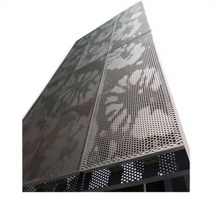 Panneau de mur rideau contemporain en aluminium anodisé anti-corrosion de 70 pouces pour séparation de pièce au-dessus de l'entrée - Product Image 1