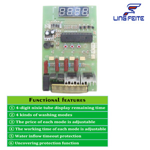 Placa de Control de Temporizador para Lavadora que Funciona con Monedas, DC-12V, Modos Ajustables, Funciones de Protección de Tiempo de Funcionamiento <span class=keywords><strong>LFT</strong></span> - Product Image 6