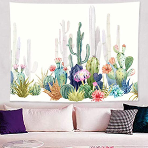 Hotsale Hippie de algodón barato chino <span class=keywords><strong>Cactus</strong></span> arte decorativo de la pared de Boho personalizado impreso tapicería Bohemia - Product Image 1