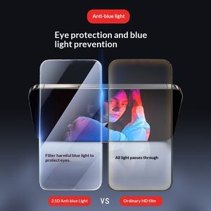 Film trempé anti-lumière bleue et anti-traces de doigts 0,33 mm en nitrate d'Asahi sans poussière pour iPad Pro 12.9 2018-2026 avec réparation automatique - Product Image 5