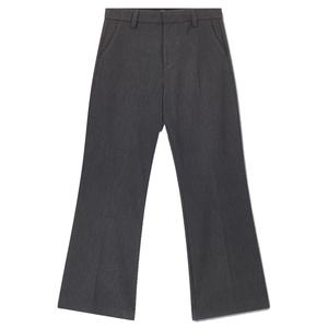 Clothes Manufacturer Grey Stacked Bootcut Suit <b>Pants</b> Loose Flared Leg Trousers Men Pantalones Formal Business Suit <b>Pants</b> - Product Image 2