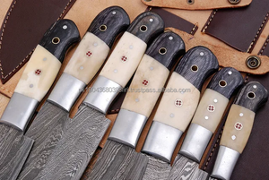 Steel Craft International Professional 7-Piece Damas Steel Kitchen Knife Set Resin Bone Hot Selling Cooking Cutting Tools - Product Image 5