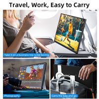Vente en gros de moniteur portable 18.5 "Double prise aveugle 100% SRGB HDR FreeSync Type-C BOE IPS Panel 1080P Affichage de voyage