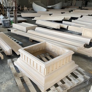 Diseño de Pilar Romano Griego en Material GRC para Decoración de Vestíbulos de Hoteles y Escenarios de Teatro, Acabados Personalizados, <span class=keywords><strong>Columna</strong></span> Dorica de GFRC - Product Image 3