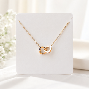 Wholesale Fashion Women Jewelry 18K Gold Stainless Steel Design Hollow Out Love Heart Pendant Necklace - Product Image 1