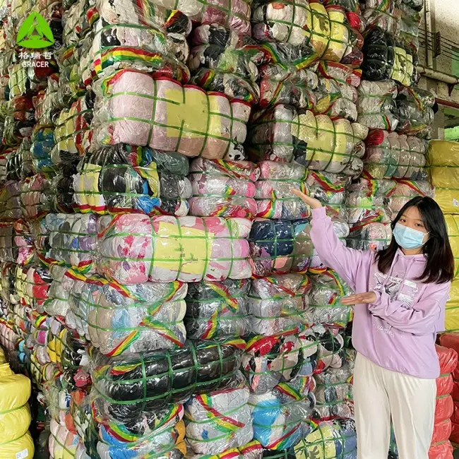 Primavera Outono Coreano Roupas Mulheres Manga Longa Tshirt Segunda Mão Roupas Ukay Ukay Bales Importação de Roupas Usadas Para Na Índia