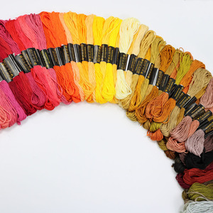 Fils de point de croix arc-en-ciel couleur fil à broder Bracelets d'amitié fil artisanat fil à broder - Product Image 5