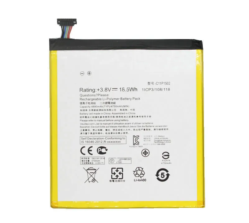 C11P1502 High Capacity Digital Battery for ASUS ZenPad 10 Tablet PC Compatible with Z300C Z300M P021(Z300CG) Models