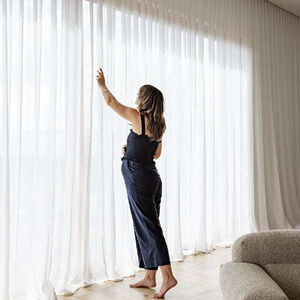 Tende Trasparenti all'Ingrosso per Casa, Moderne Tende Verticali di Lusso per il Soggiorno - Product Image 5