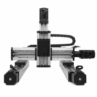 Kit de Robot CNC de 3 Ejes XYZ con Guía Lineal de Acero para Rodamientos de Alta Precisión de 0.05 mm, Estructura Cerrada, para Automatización de Grabado Láser