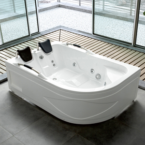 Baignoire autoportante de luxe moderne pour 2 personnes, bain à remous <span class=keywords><strong>jacuzzi</strong></span>, baignoire de trempage pour projets hôteliers OEM ODM - Product Image 2