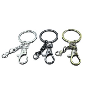 Juego de llaveros con cierre de langosta de aleación de zinc, gancho metálico redondo, accesorios de joyería para proyectos de bricolaje - Product Image 4
