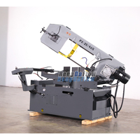 Scie à ruban rotative à haute efficacité de 2,2 kW, capacité de 330 mm, scie horizontale robuste de 850 kg pour la découpe d'angles en acier