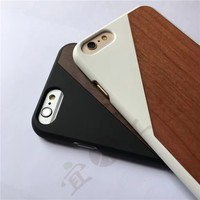 Étui de téléphone PINJING en bois véritable de luxe pour 16/15/14/13/Plus/Pro Max, en bambou et en noyer, antichoc et étanche