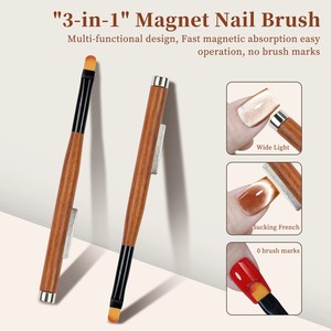 3 in 1 pena fototerapi Magnet ujung ganda cendana manikur pena Cat mata kucing alat khusus untuk Salon Kuku - Product Image 2