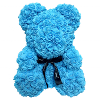 Ours en peluche personnalisé en polystyrène de 40 cm pour Noël, mariage, Saint-Valentin, décorations DIY pour enfants