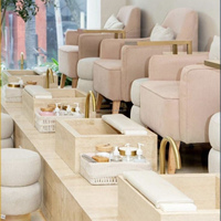 Vente chaude pas cher prix multifonctionnel Art Care bain Massage beauté ongles pose à plat Salon pied Spa pédicure chaise