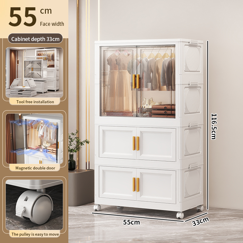 55CM 1 Open the door to hang clothes +2 storage cabinet