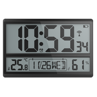 Meistverkaufter Elektrischer Digitaler Wecker mit Großem Display, Landschaftsmuster, Thermometer und Hygrometer für Schreibtisch, Wohnzimmer und Hochzeiten